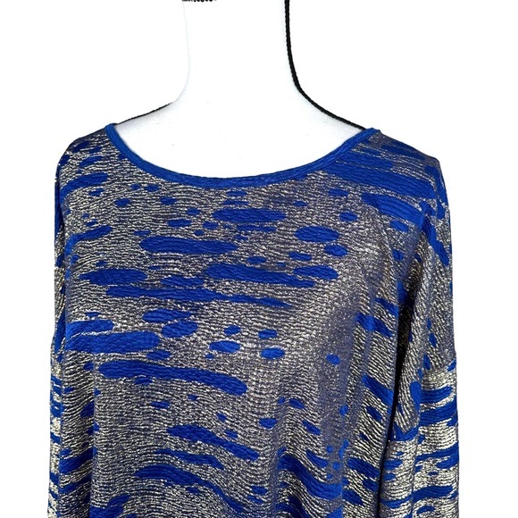 ASOS Blue and Metallic Gold Tunic - Picture 5 of 5